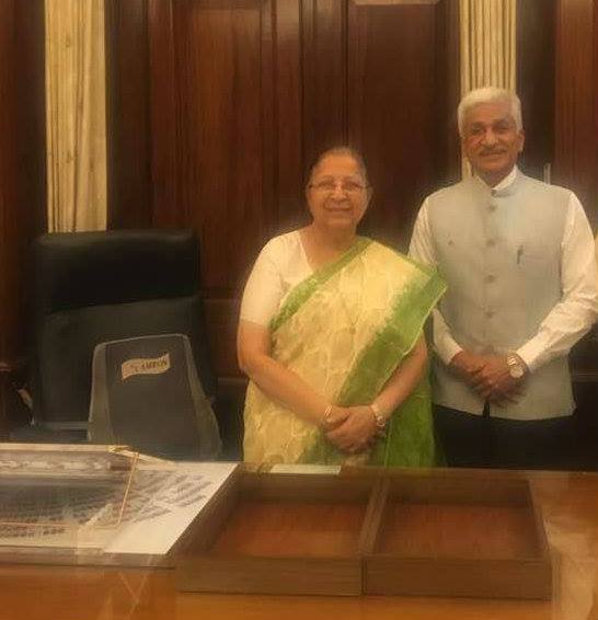 Met Hon'ble Speaker of Lok Sabha Smt. Sumitra Mahajan