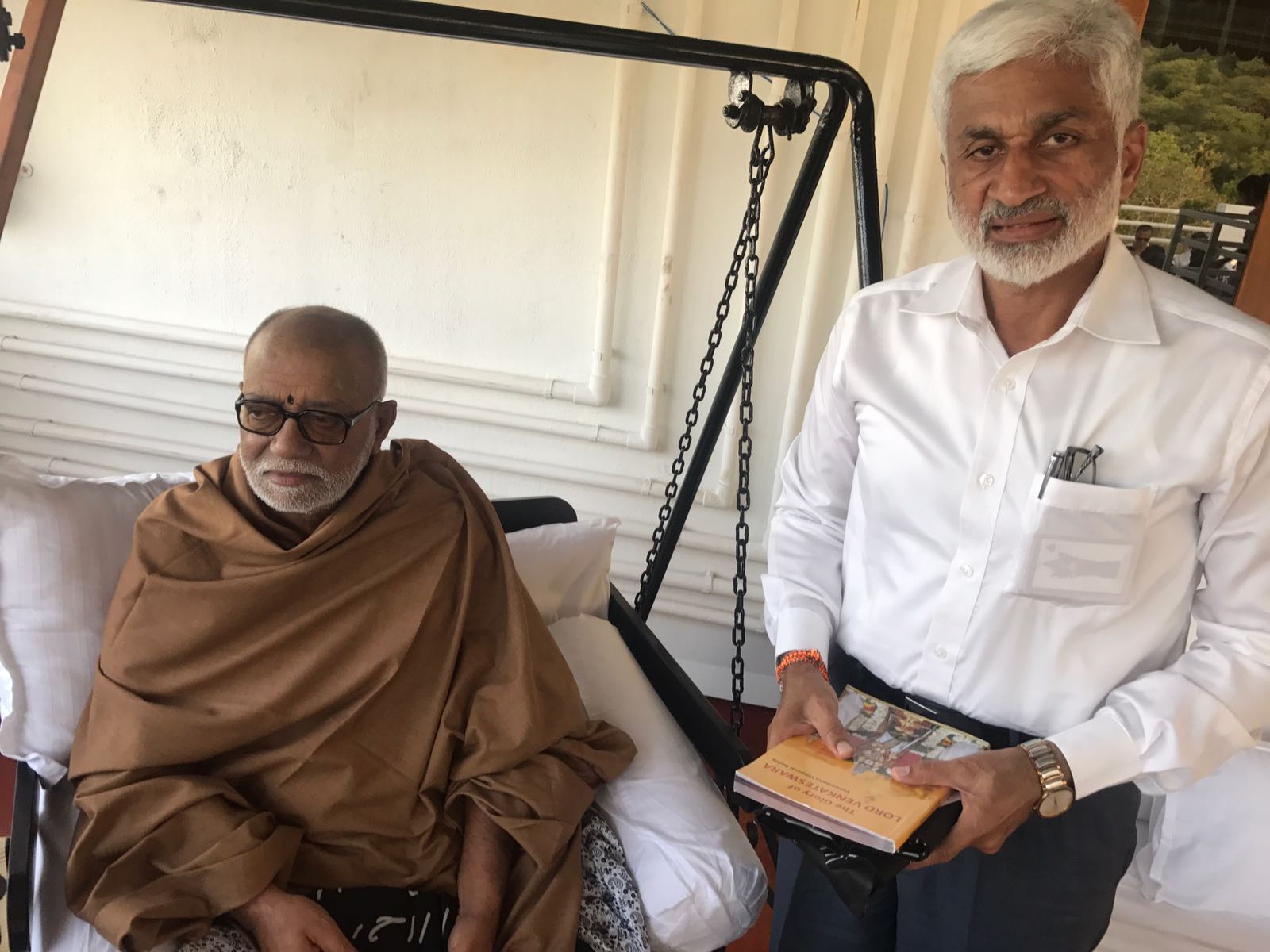 His Holiness Shri Murari BapuJi has blessed me by writing "Words of Blessing" for my book "The Glory of Lord Venkateswara".