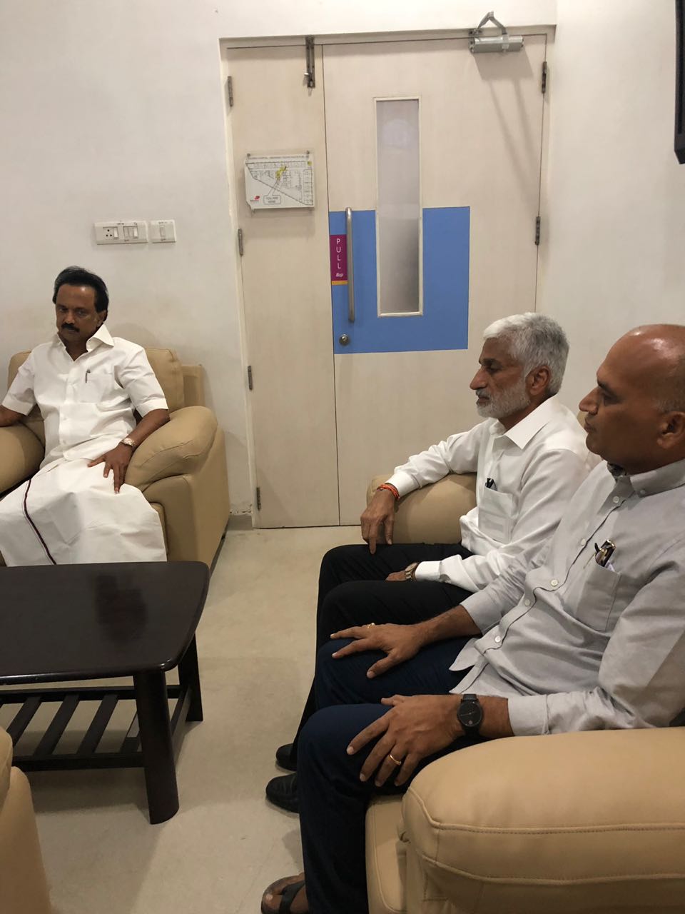 We conveyed to Shri Stalin that our party President YS Jagan Mohan Reddy