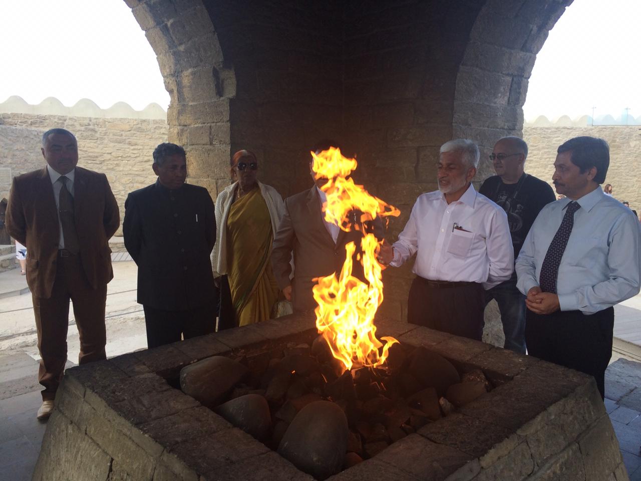 I along with two of my parliamentarian colleagues visited The Baku Ateshgah...
