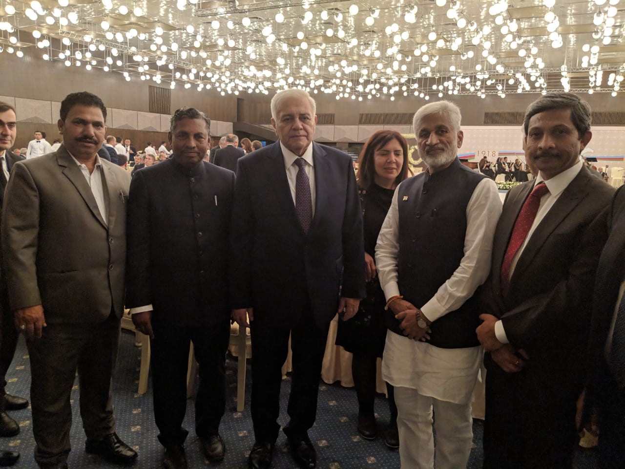 Indian Parliamentary delegation met and congratulated Hon'ble speaker of National Assembly of Azerbaijan Mr. Ogtay Asadov....