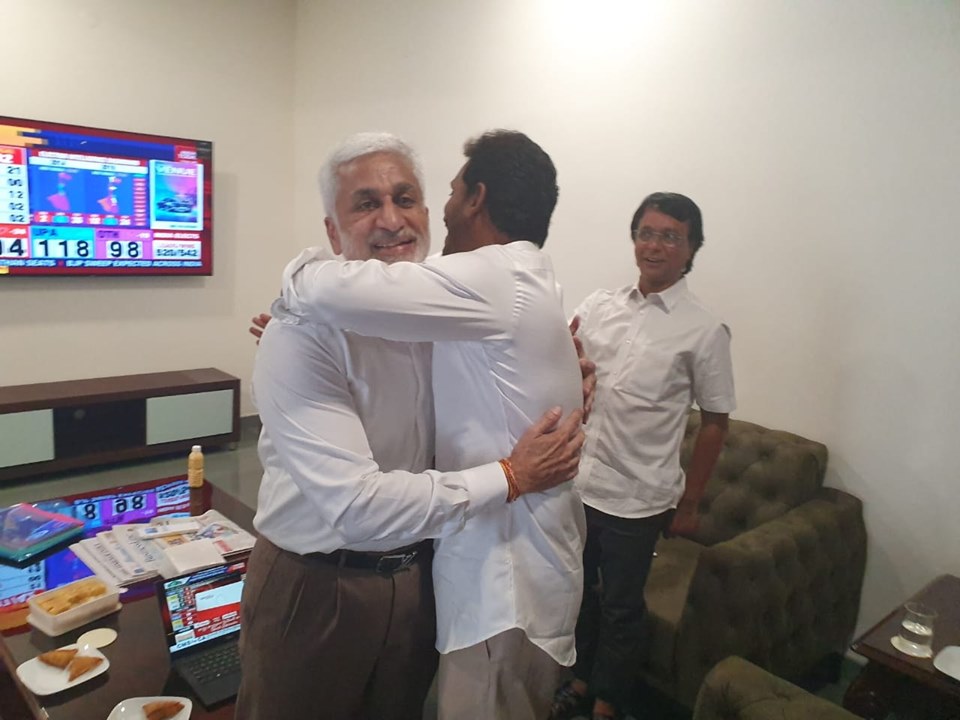 A warm and Congratulatory memorable hug to the New Chief Minister of Andhra Pradesh
