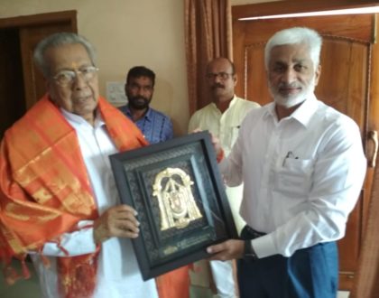 I met Hon'ble Governor designate of Andhra Pradesh Shri Biswa Bhushan HarichandanJi