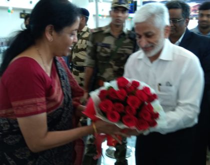 AP Govt. accorded a warm and respectful welcome to Hon'ble Finance Minister Madam Nirmala Sitaraman Ji...