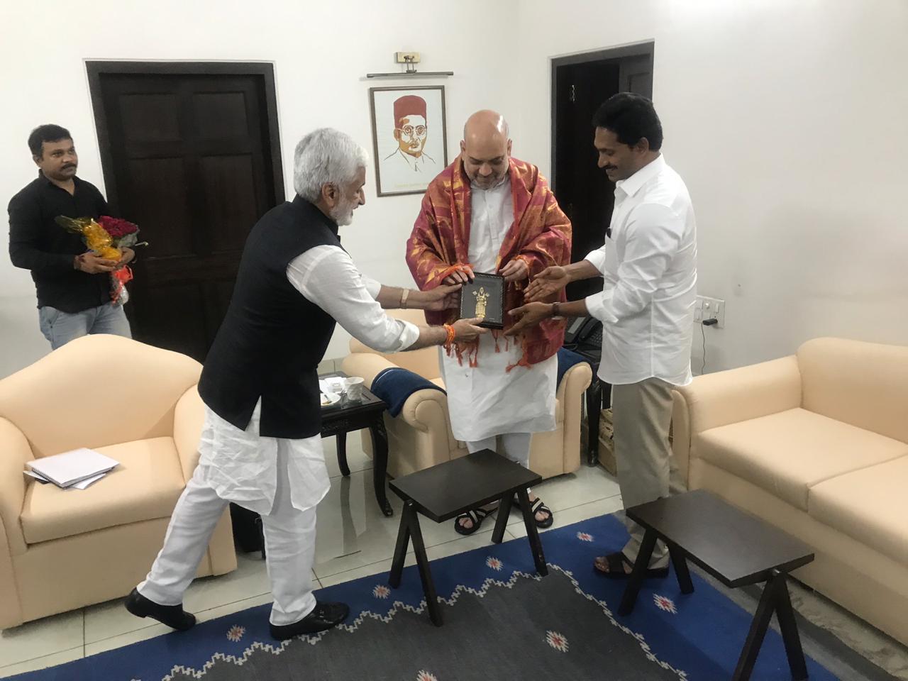 Hon'ble CM Shri YS Jagan garu called on Hon'ble Home Minister Shri Amit ShahJi...