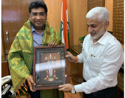 Met the chairman of Railway Board Shri Vinod Kumar Yadav Ji at New Delhi...