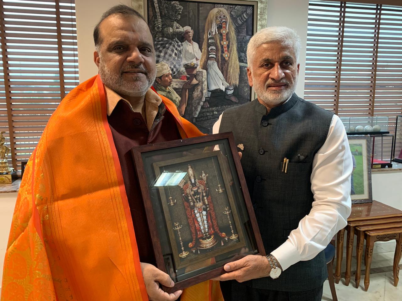 Meeting with Shri Narinder Dhruv Batra Ji, Chairman Indian Olympic Association...