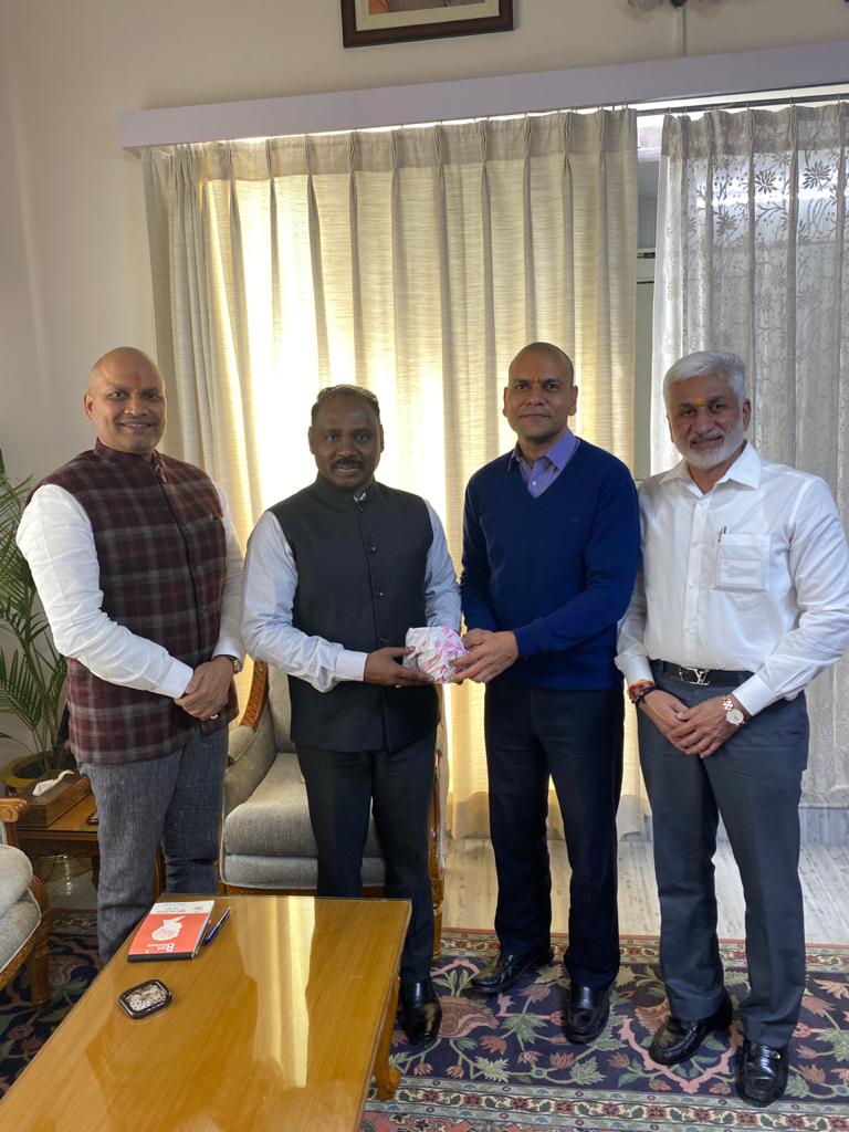 With Hon’ble LG of J&K in Jammu on 9th Feb. 2020.