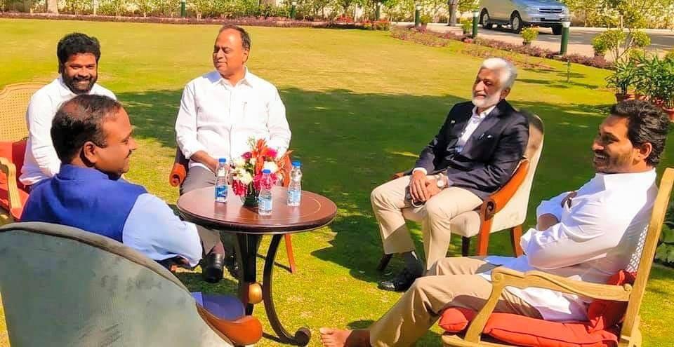With Hon’ble CM of AP on 15th February, 2020.