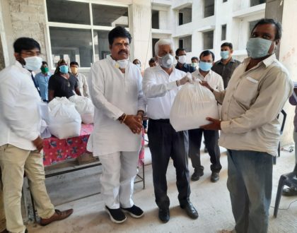Daily provisions and vegetables are being given