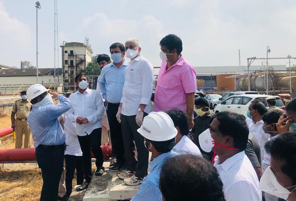 Inspected the Tank in LG  polymers on 12th May