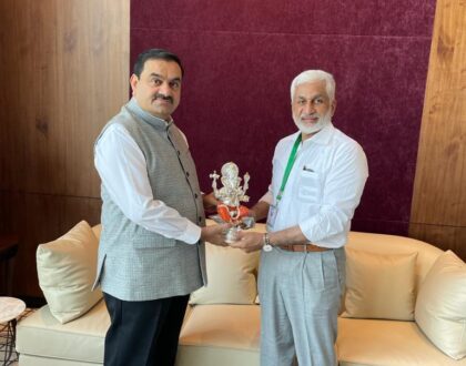 With Sri Goutham Adani in Ahmedabad on 6th November 2020