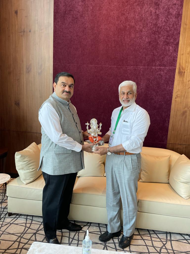 With Sri Goutham Adani in Ahmedabad on 6th November 2020