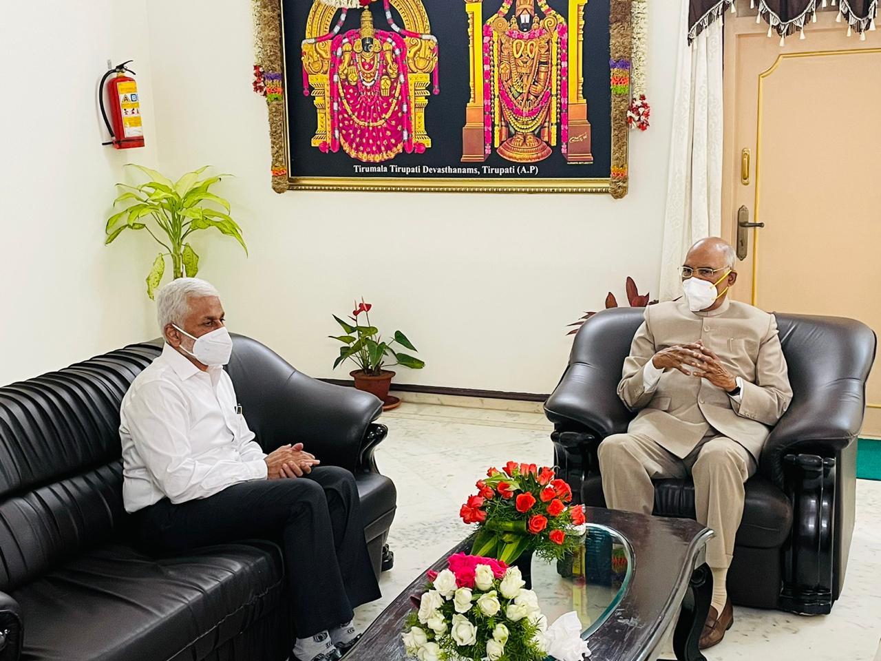 With His Excellency Hon’ble President of India in Tirumala