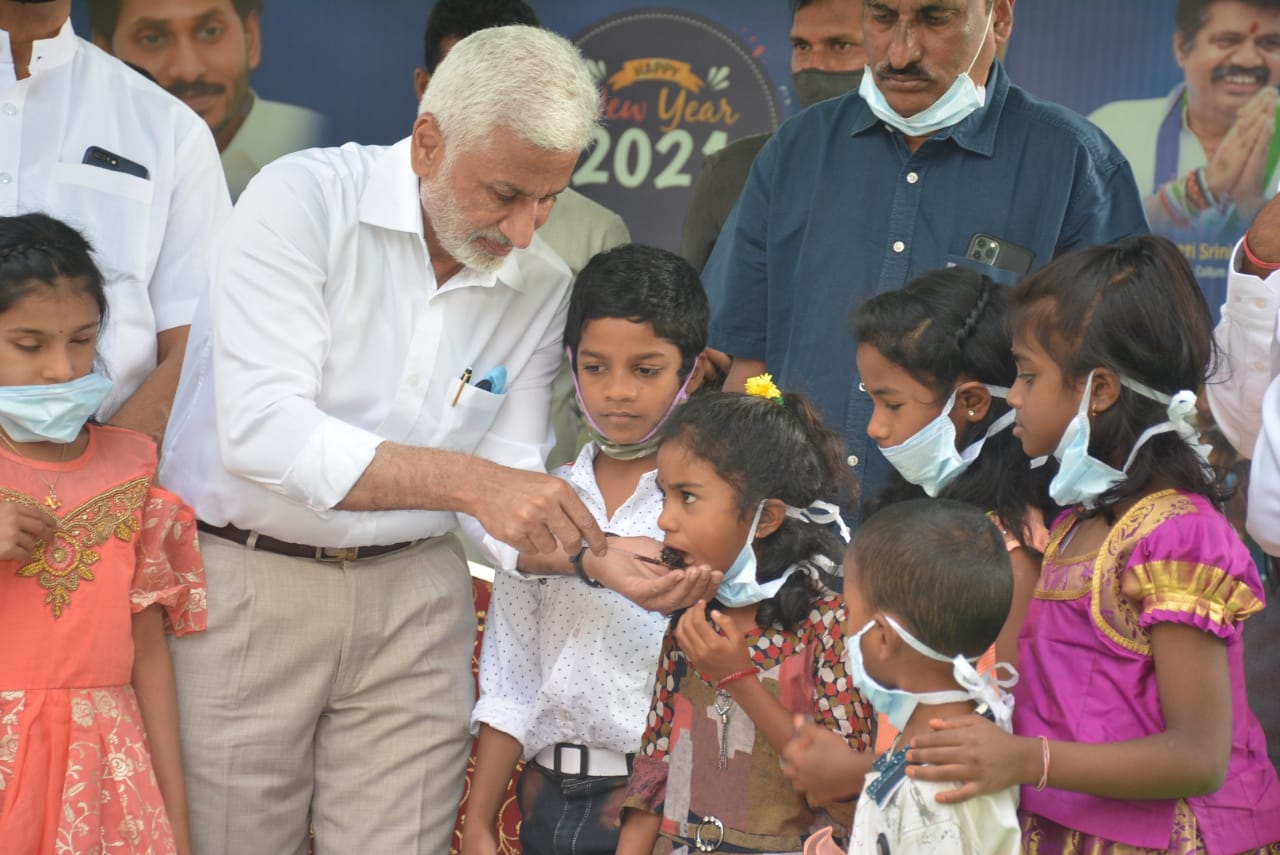 Celebrated new year with kids at SOS village, at an event organized by Pragathi Bharat Foundation.