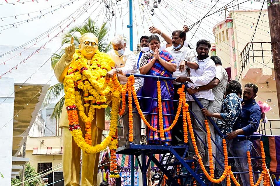 Attended the AmbedkarJayanti celebrations at Ambedkar Colony.