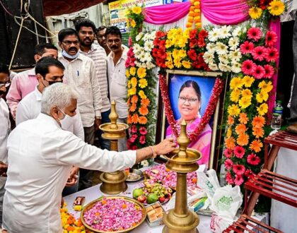 Paid humble tributes to Smt.Surya Kumari Garu...