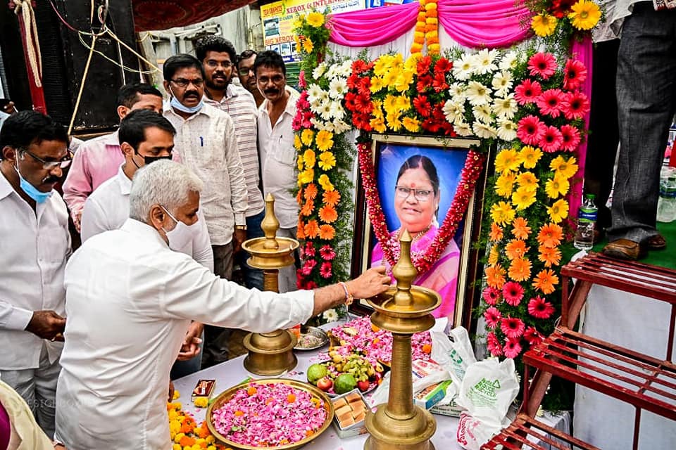 Paid humble tributes to Smt.Surya Kumari Garu...