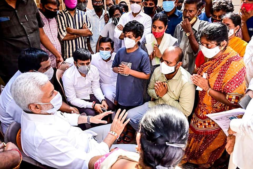 Paid condolences to the bereaved family of the 6 victims in the Pendurthi murder case ...