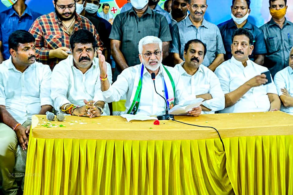 Addressed the press today, alongside party leaders, and expressed gratitude to the people of Vizag...