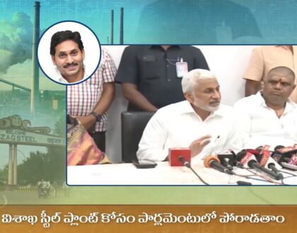 విశాఖ స్టీల్ ప్లాంట్ పరిరక్షణకు పార్లమెంట్ లో పోరాడతాం