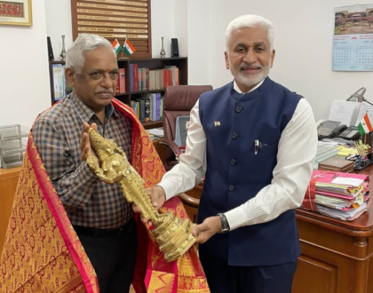 రాజ్యసభ సెక్రటరీ జనరల్‌గా నియమితులైన శ్రీ పీపీకే రామాచార్యులు గారిని ఆత్మీయంగా సన్మానించుకోవడం జరిగింది.