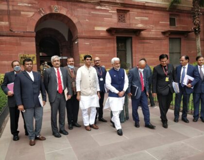 The AP delegation under the Chairmanship of Mr VijayaSai Reddy and Vice-Chairmanship of Mr Buggana Rajendranath...