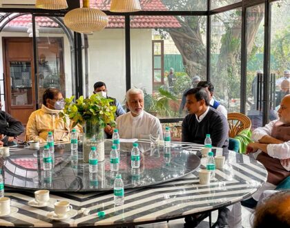 Held a Parliamentary meeting along with YCP Lok Sabha floor leader Peddireddy Midhun Reddy
