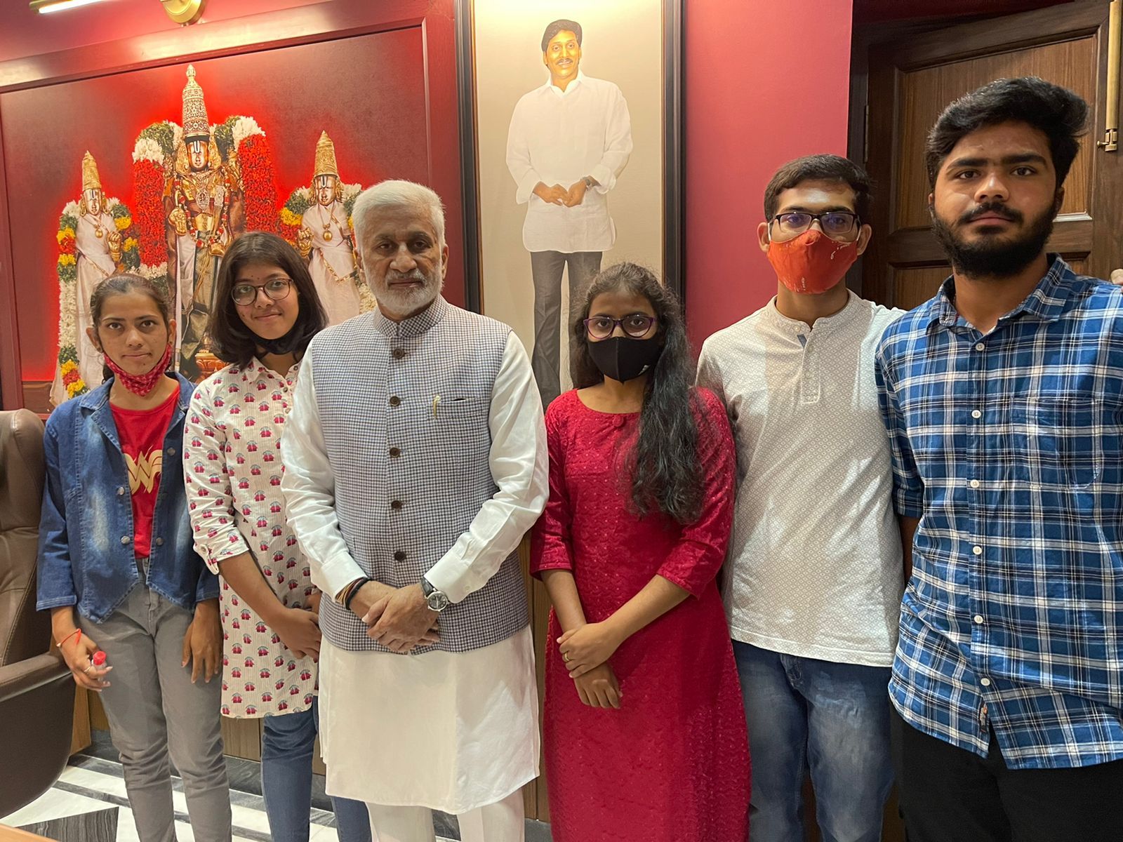 Young minds from the Delhi University called upon me at my office in New Delhi early morning today.