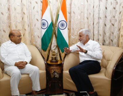 I had the honour of meeting the Governor of Karnataka Shri Thawar Chand Gehlot Ji at Raj Bhavan in Bengaluru today.