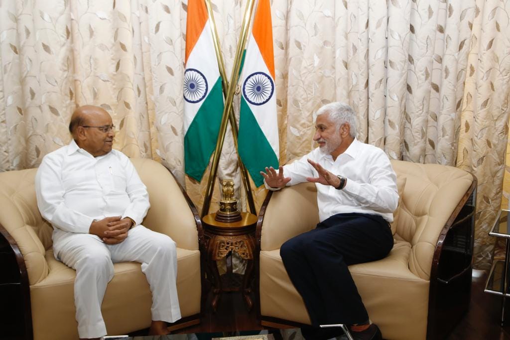 I had the honour of meeting the Governor of Karnataka Shri Thawar Chand Gehlot Ji at Raj Bhavan in Bengaluru today.