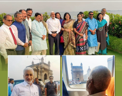 It was a wonderful ride on a cabin cruiser from Gateway of India to JN Port in Mumbai today.