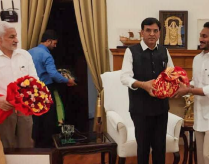 Hon’ble CM YS Jagan Mohan Reddy garu met Dr Mansukh Mandaviya Ji, Hon’ble Central Health Min. in Delhi.