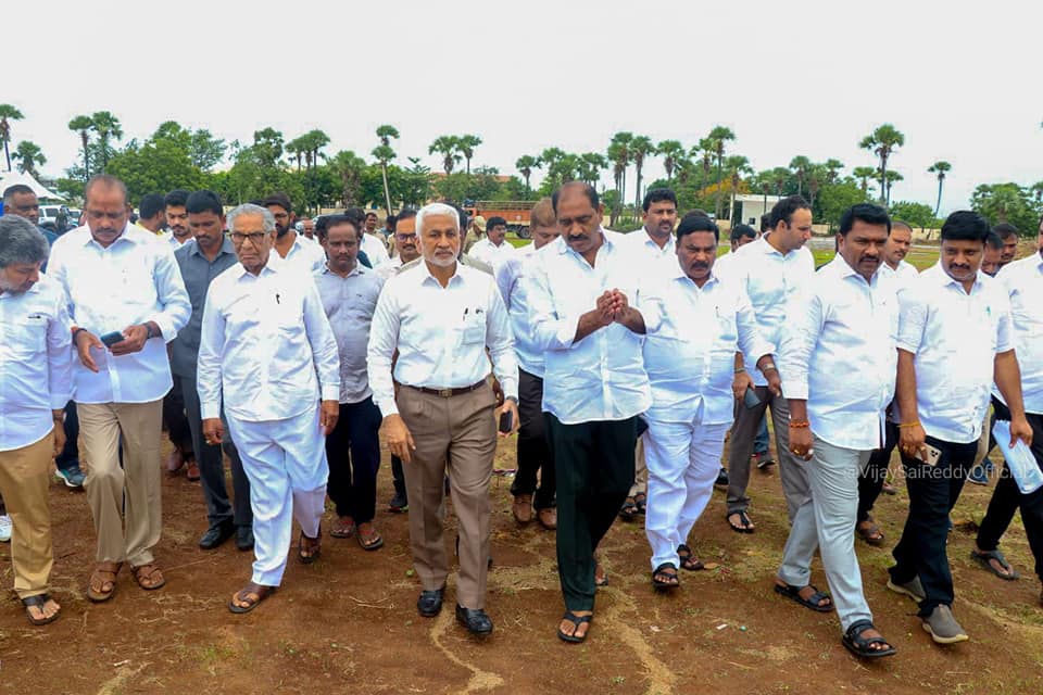 The arrangements related to YSR congress party plenary were observed today along with the party leaders.