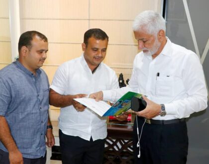 North America Telugu Association (NATS) representatives met at my residence in Tadepalli today.