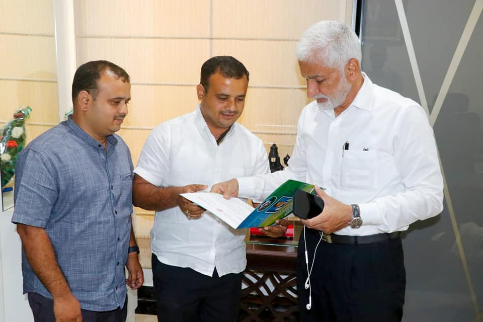 North America Telugu Association (NATS) representatives met at my residence in Tadepalli today.