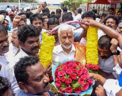 Observed the temple works of Sri Polamamba, Sri Bhulokamamba and Sri Krothamamba Ammavar, the worship deities of fishermen being built in Kothajalaripeta of Visakha city.