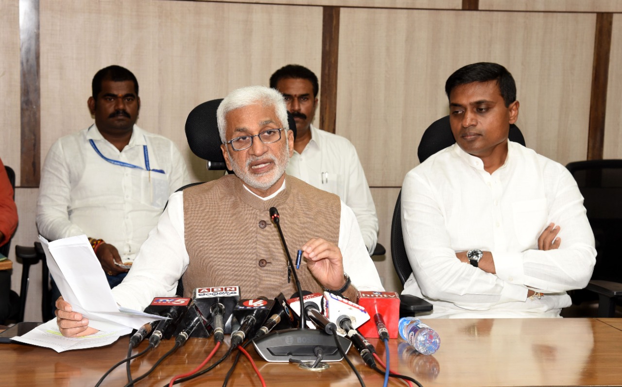 Press Conference in Delhi AP Bhavan after “All Party meeting” on 17th July 2022 in Parliament House Annexe.