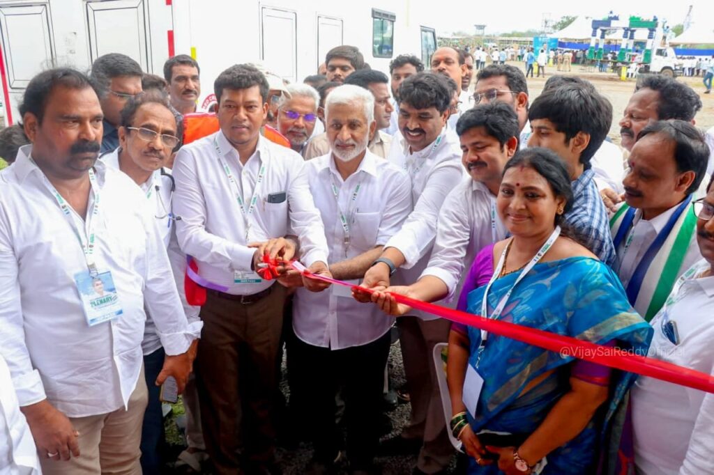 Blood donation program has been started today in the premises of YSRCP plenary.