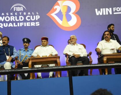 It was an honor to watch the World Cup qualifier basketball match between India and Lebanon in Bangalore yesterday with His Excellency, the Governor of Karnataka Dr. Thawarchand Gehlot Ji.