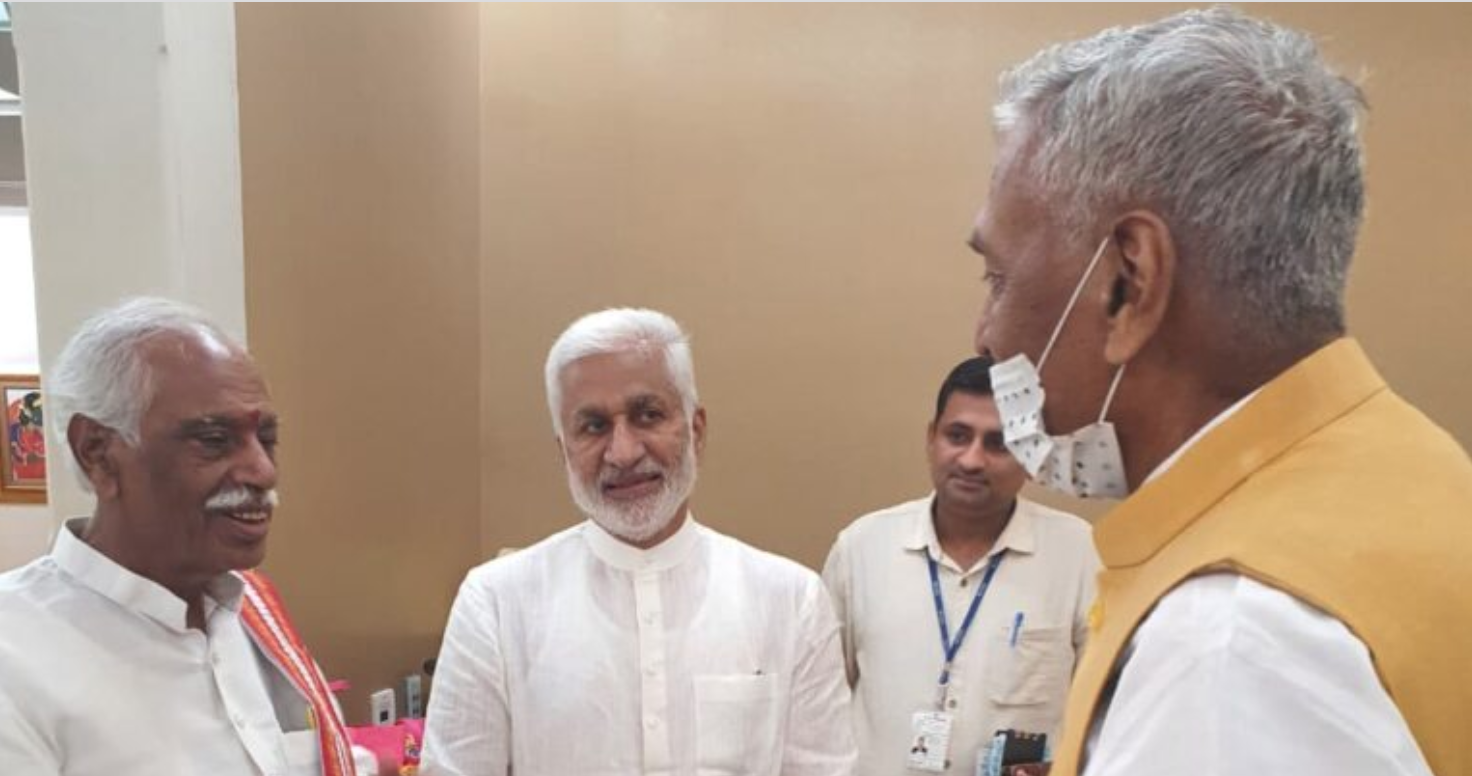 With Haryana and Bihar Governors today in Delhi Airport Lounge