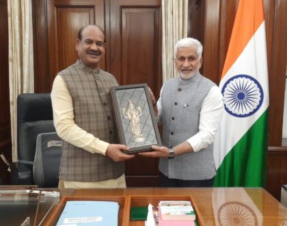 Met Hon’ble Speaker of Loksabha Shri Om Birla Ji..