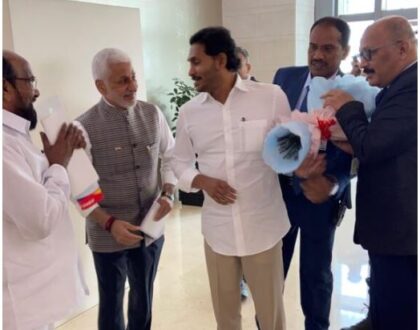 Received Hon’ble CM @ysjagan Garu at the Delhi Airport today along with our party MPs and senior Leaders.