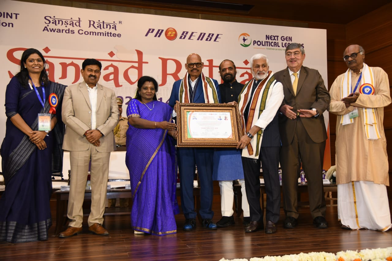 Grateful and honored to receive the prestigious Sansad Maha Ratna award at the 14th Edition of Sansad Ratna Awards 2024